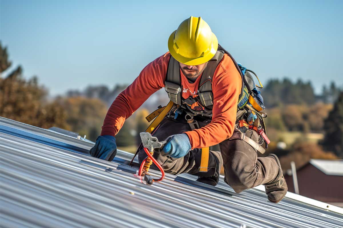 Premium metal roofing installation